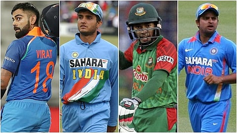 ಕೊಹ್ಲಿ-ಗಂಗೂಲಿ-ರಹೀಂ-ರೈನಾ