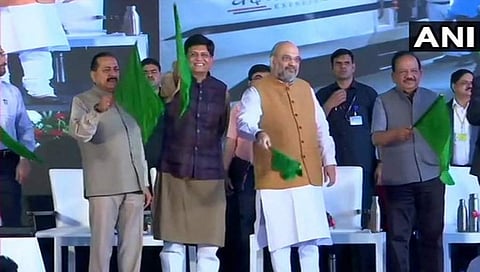 ದೆಹಲಿ-ಕತ್ರಾ 'ವಂದೇ ಭಾರತ್ ಎಕ್ಸ್'ಪ್ರೆಸ್'ಗೆ ಅಮಿತ್ ಶಾ ಚಾಲನೆ