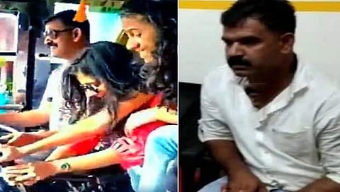 ಬಸ್ ಚಾಲಕ ಮತ್ತು ಹುಡುಗಿಯರ ಚಿತ್ರ