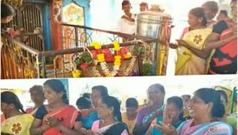 ಸುಳ್ವಾಡಿ ಮಾರಮ್ಮನ ದೇಗುಲದ ಬಾಗಿಲು ತೆರೆಯುವಂತೆ ಗೋಳಾಡಿದ ಭಕ್ತರು