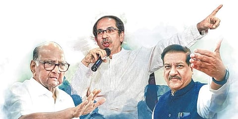 ಎನ್ ಸಿಪಿ, ಶಿವಸೇನಾ, ಕಾಂಗ್ರೆಸ್ ನಾಯಕರು