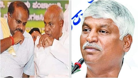 ಕುಮಾರಸ್ವಾಮಿ-ದೇವೇಗೌಡ-ಪುಟ್ಟರಾಜು