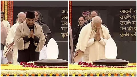 ರಾಷ್ಟ್ರಪತಿ ರಾಮನಾಥ್ ಕೋವಿಂದ್-ಪ್ರಧಾನಿ ನರೇಂದ್ರ ಮೋದಿ