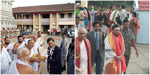 ಶೃಂಗೇರಿ ದೇವಾಲಯಕ್ಕೆ ಸಿಜೆಐ ಅರವಿಂದ್ ಬೋಬ್ಡೆ ಭೇಟಿ