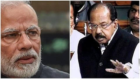 ಮೋದಿ, ವೀರಪ್ಪ ಮೊಯ್ಲಿ