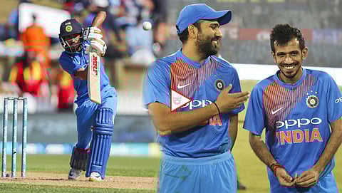 ಯಜುವೇಂದ್ರ ಚಹಲ್- ರೋಹಿತ್ ಶರ್ಮಾ