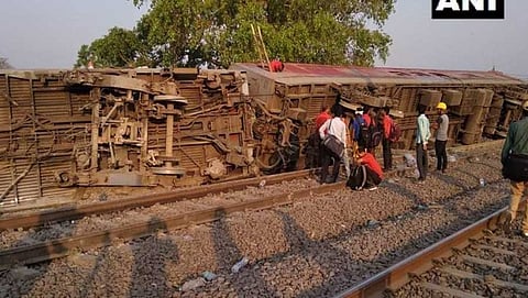 ಕಾನ್ಪುರ್ ಸಮೀಪ 'ಪೂರ್ವ ಎಕ್ಸ್ ಪ್ರೆಸ್' ರೈಲು ಅಪಘಾತ, 14 ಮಂದಿಗೆ ಗಾಯ