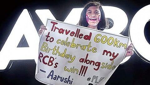 ಆರ್ ಸಿಬಿ ತಂಡಕ್ಕೆ ಉತ್ತೇಜನ ನೀಡಲು ಸಿದ್ಧವಾಗಿ ಬಂದಿದ್ದ ಆರುಷಿ ಯೆಮುಲ್