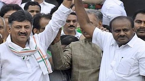 ಡಿ.ಕೆ ಶಿವಕುಮಾರ್ ಮತ್ತು ಕುಮಾರಸ್ವಾಮಿ (ಸಂಗ್ರಹ ಚಿತ್ರ)