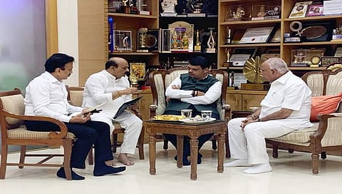 ಸಿಎಂ ಬಿಎಸ್ ವೈ-ಫಡ್ನವೀಸ್ ಮಾತುಕ