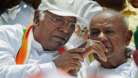 Was in 'forced marriage' with Cong; HD Devegowda hits back at Kharge