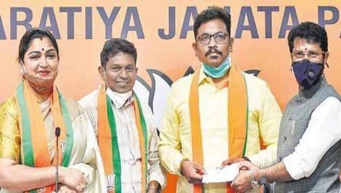 ಸಿ ಟಿ ರವಿ ಸಮ್ಮುಖದಲ್ಲಿ ಖುಷ್ಬೂ ಬಿಜೆಪಿ ಸೇರ್ಪಡೆ