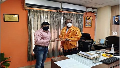 ಬಿಬಿಎಂಪಿ ವಿಶೇಷ ಆಯುಕ್ತ ರಣದೀಪ್ ಅವರೊಂದಿಗೆ ನಟ ಅನಿರುದ್ಧ