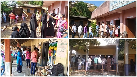 ವಿವಿಧ ಜಿಲ್ಲೆಗಳ ಮತಗಟ್ಟೆಗಳಲ್ಲಿ ಇಂದು ಬೆಳಗ್ಗೆ ಕಂಡುಬಂದ ದೃಶ್ಯ