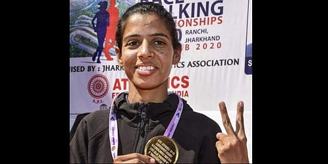 ರೇಸ್ ವಾಕಿಂಗ್ ನಲ್ಲಿ ಭಾವನಾ ಜಾಟ್ ಹೊಸ ದಾಖಲೆ: ಟೋಕಿಯೋ ಒಲಂಪಿಕ್ಸ್ ಗೆ ಆಯ್ಕೆ