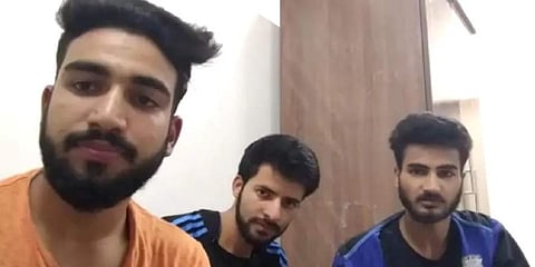 ಬಂಧಿತ ಕಾಶ್ಮೀರಿ ವಿದ್ಯಾರ್ಥಿಗಳು