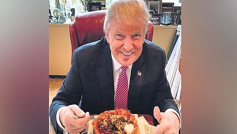 ಡೊನಾಲ್ಡ್ ಟ್ರಂಪ್ ದಂಪತಿಗೆ ಏರ್ಪಡಿಸಿದ್ದ ಔತಣಕೂಟದ ಮೆನುವಿನಲ್ಲಿನ ಏನೇನು ಖಾದ್ಯಗಳಿದ್ದವು?