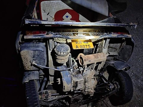 ಅಪಘಾತಗೊಂಡ ಆಟೋ