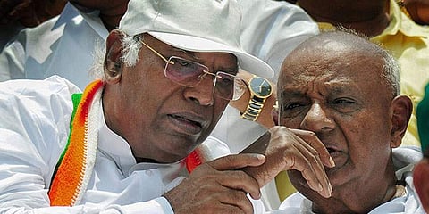 ಖರ್ಗೆ-ದೇವೇಗೌಡ (ಸಂಗ್ರಹ ಚಿತ್ರ)
