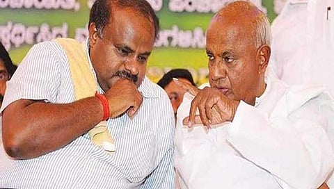 ಎಚ್ ಡಿ ಕುಮಾರಸ್ವಾಮಿ, ದೇವೇಗೌಡ