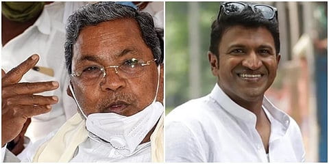 ಸಿದ್ದರಾಮಯ್ಯ, ಪುನೀತ್ ರಾಜ್ ಕುಮಾರ್