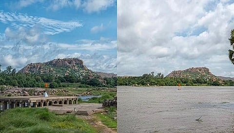 ನೀರಿನಿಂದ ಮುಳುಗುವ ಮೊದಲು ಪುರಂದರ ಮಂಟಪ, ನೀರಿನಲ್ಲಿ ಮುಳುಗಿದ ನಂತರ