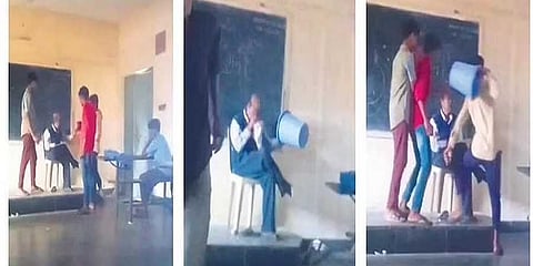 ಹಿಂದಿ ಶಿಕ್ಷಕ ಪ್ರಕಾಶ್ ಮೇಲೆ ಹಲ್ಲೆ ನಡೆಸಿದ್ದ ವಿದ್ಯಾರ್ಥಿಗಳ ಚಿತ್ರ