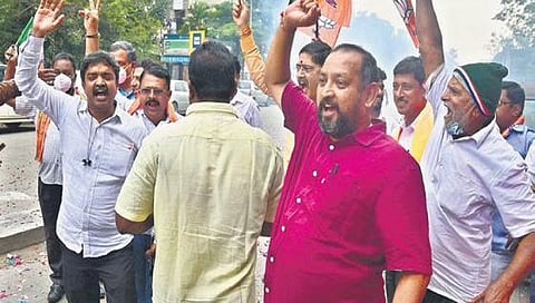 ಬೆಂಗಳೂರಿನಲ್ಲಿ ಬಿಜೆಪಿ ಕಾರ್ಯಕರ್ತರ ಸಂಭ್ರಮ