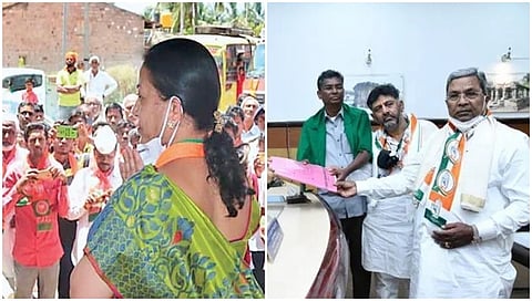 ಬಿಜೆಪಿ ಅಭ್ಯರ್ಥಿ ಮಂಗಳಾ ಅಂಗಡಿ ಮತ್ತು ಕಾಂಗ್ರೆಸ್ ಅಭ್ಯರ್ಥಿ ಸತೀಶ್ ಜಾರಕಿಹೊಳಿ