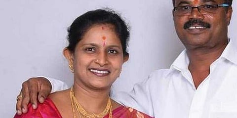 ಬಿಬಿಎಂಪಿ ಮಾಜಿ ಕಾರ್ಪೊರೇಟರ್ ರೇಖಾ ಕದಿರೇಶ್ ಮತ್ತು ಅವರ ಪತಿ ಕದಿರೇಶ್