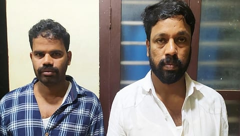 ಪೋಲೀಸ್ ವಶಕ್ಕೆ ಪಡೆದಿರುವ ಸಿಪಿಎಂ ಕಾರ್ಯಕರ್ತರು
