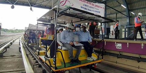 ಕೆಂಗೇರಿ ಮೆಟ್ರೋ ಮಾರ್ಗದಲ್ಲಿ ಸುರಕ್ಷತಾ ಪರಿಶೀಲನೆ