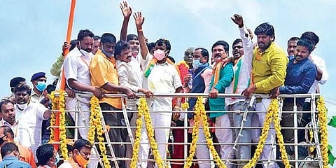 ಚಿತ್ರದುರ್ಗದಲ್ಲಿ ನಡೆದ ಜನಾಶೀರ್ವಾದ ಯಾತ್ರೆಯಲ್ಲಿ ಕೇಂದ್ರ ಸಚಿವ ನಾರಾಯಣಸ್ವಾಮಿ