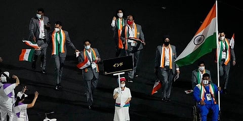 ಉದ್ಘಾಟನಾ ಸಮಾರಂಭದಲ್ಲಿ ಭಾರತೀಯ ಆಟಗಾರರು
