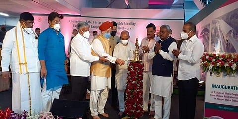 ಕೆಂಗೇರಿ ಮೆಟ್ರೋ ಮಾರ್ಗ ಉದ್ಘಾಟನೆ ಸಮಾರಂಭದ ಚಿತ್ರ