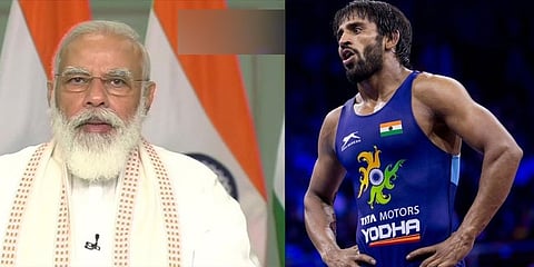 ಬಜರಂಗ್ ಪುನಿಯಾ-ಪ್ರಧಾನಿ ಮೋದಿ