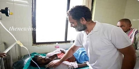 ಆಸ್ಪತ್ರೆಗೆ ಭೇಟಿ ನೀಡಿ ಆರೋಗ್ಯ ವಿಚಾರಿಸಿದ ರಾಹುಲ್ ಗಾಂಧಿ