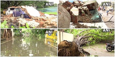 ಮಾಂಡೌಸ್ ಚಂಡಮಾರುತದ ಅಬ್ಬರಕ್ಕೆ ಸಿಲುಕಿ ಇಂದು ಚೆನ್ನೈಯ ವಿವಿಧೆಡೆ ಉಂಟಾದ ಪ್ರಕೃತಿ ವಿಕೋಪಗಳು