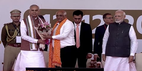 ಎರಡನೇ ಅವಧಿಗೆ ಗುಜರಾತ್ ಮುಖ್ಯಮಂತ್ರಿಯಾಗಿ ಅಧಿಕಾರ ಸ್ವೀಕರಿಸಿದ ಭೂಪೇಂದ್ರ ಪಟೇಲ್