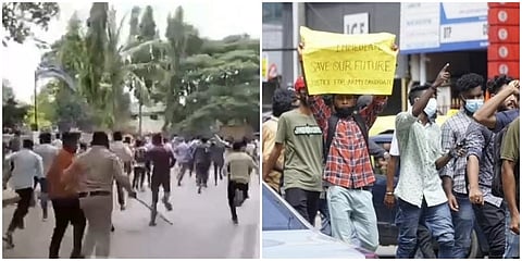 ಧಾರವಾಡದಲ್ಲಿ ಮತ್ತು ಕೇರಳದಲ್ಲಿ ಕಂಡುಬಂದ ದೃಶ್ಯ