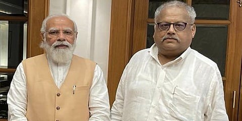 ಪ್ರಧಾನಿ ಮೋದಿಯೊಂದಿಗೆ ರಾಕೇಶ್ ಜುಂಜುನ್ ವಾಲಾ