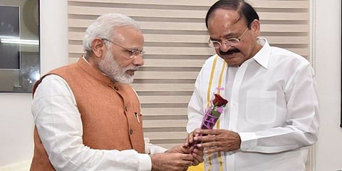 ಪ್ರಧಾನಿ ಮೋದಿ- ವೆಂಕಯ್ಯ ನಾಯ್ಡು