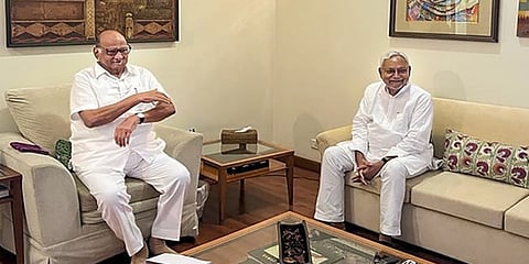 ಶರದ್ ಪವಾರ್ ಭೇಟಿ ಮಾಡಿದ ನಿತೀಶ್ ಕುಮಾರ್