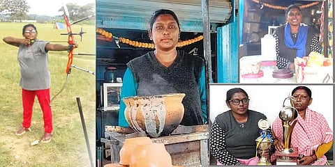 ಚಹಾ ಮಾರಾಟ ಮಾಡುತ್ತಿರುವ ಆರ್ಚರ್ ದೀಪ್ತಿ ಕುಮಾರಿ