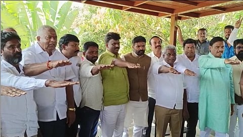 ಸಚಿವ ಮುನಿರತ್ನ ಆಣೆ ಪ್ರಮಾಣ