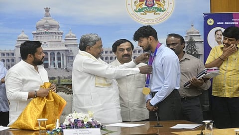 ಕ್ರೀಡಾಪಟುಗಳಿಗೆ ಸಿಎಂ ಸನ್ಮಾನ
