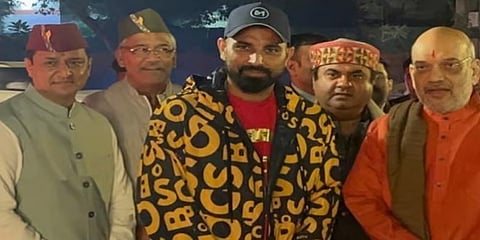 ಕೇಂದ್ರ ಗೃಹ ಸಚಿವ ಅಮಿತ್ ಶಾ ಅವರೊಂದಿಗೆ ಮೊಹಮ್ಮದ್ ಶಮಿ