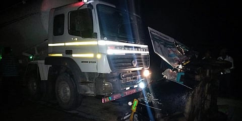 ಆಟೋ - ಟ್ಯಾಂಕರ್ ಮುಖಾಮುಖಿ ಡಿಕ್ಕಿ