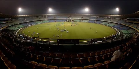 ರಾಯ್ಪುರ ಕ್ರೀಡಾಂಗಣದ ವಿದ್ಯುತ್ ಸಂಪರ್ಕ ಕಡಿತ
