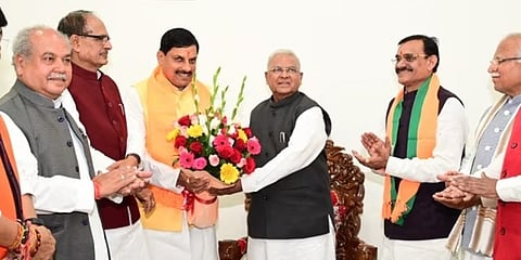 ರಾಜ್ಯಪಾಲರನ್ನು ಭೇಟಿ ಮಾಡಿದ ಮೋಹನ್ ಯಾದವ್